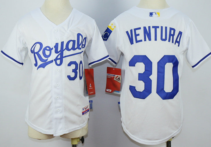 Yordano Ventura Kansas City Royals white jersey