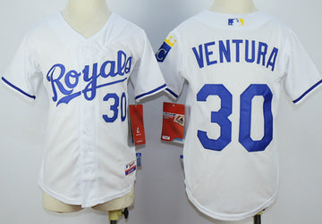 Yordano Ventura Kansas City Royals white jersey
