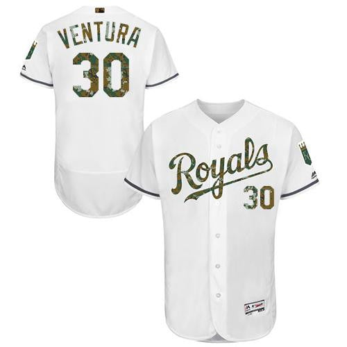 Yordano Ventura Kansas City Royals white Authentic jersey