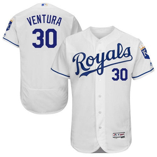 Yordano Ventura Kansas City Royals white jersey