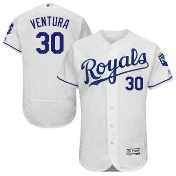Yordano Ventura Kansas City Royals white jersey