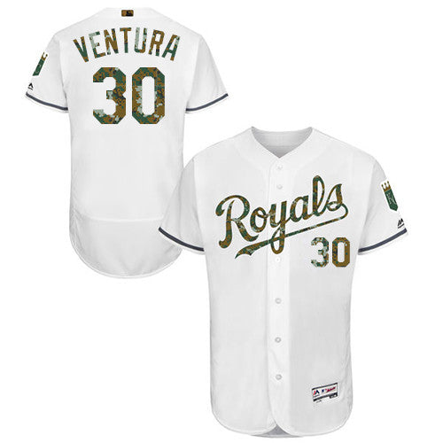 Yordano Ventura Kansas City Royals white jersey