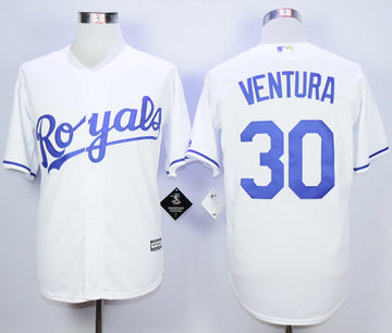 Yordano Ventura Kansas City Royals white jersey