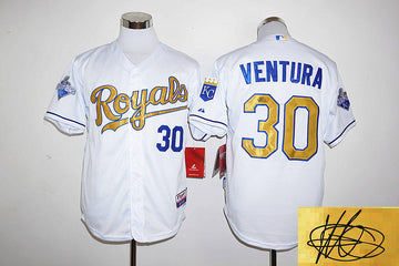 Yordano Ventura Kansas City Royals white jersey