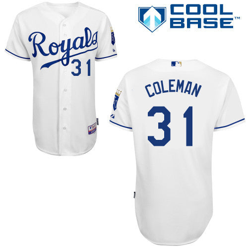 Coleman Kansas City Royals white jersey