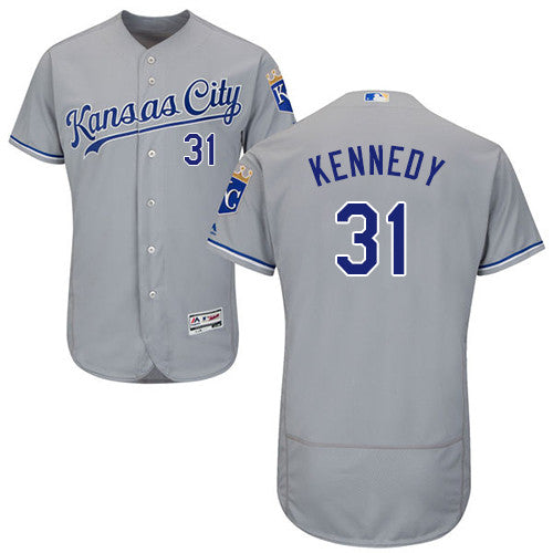 Ian Kennedy Kansas City Royals gray jersey