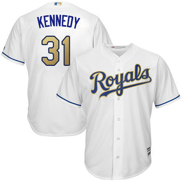Ian Kennedy Kansas City Royals white jersey