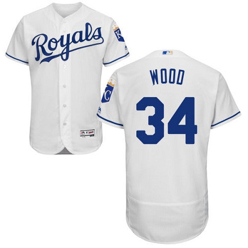 Travis Wood Kansas City Royals white jersey