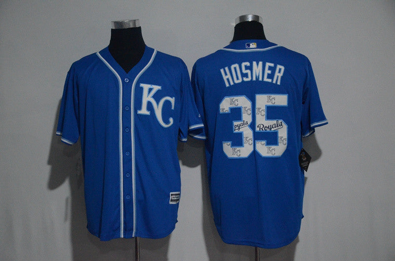 Eric Hosmer Kansas City Royals blue jersey