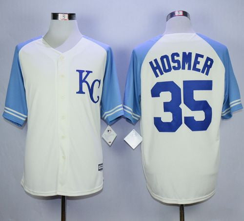 Eric Hosmer Kansas City Royals cream jersey