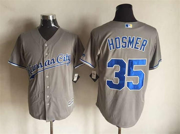 Eric Hosmer Kansas City Royals grey jersey
