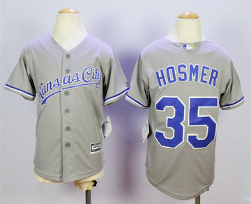 Eric Hosmer Kansas City Royals grey jersey