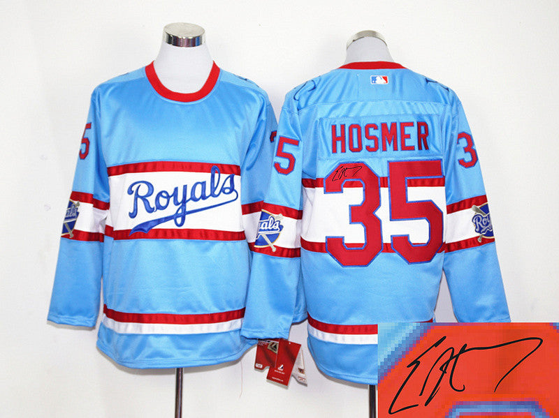Eric Hosmer Kansas City Royals blue jersey