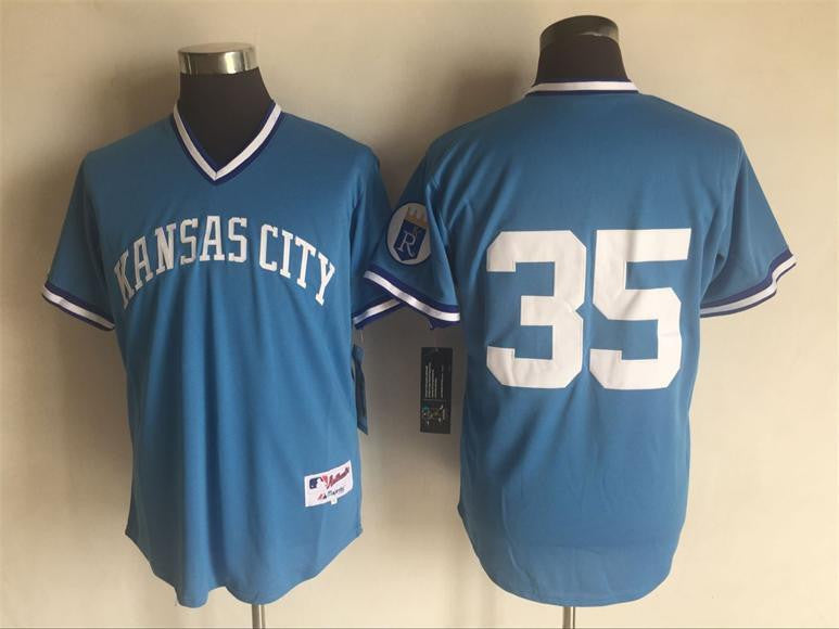 Eric Hosmer Kansas City Royals blue Throwback jersey