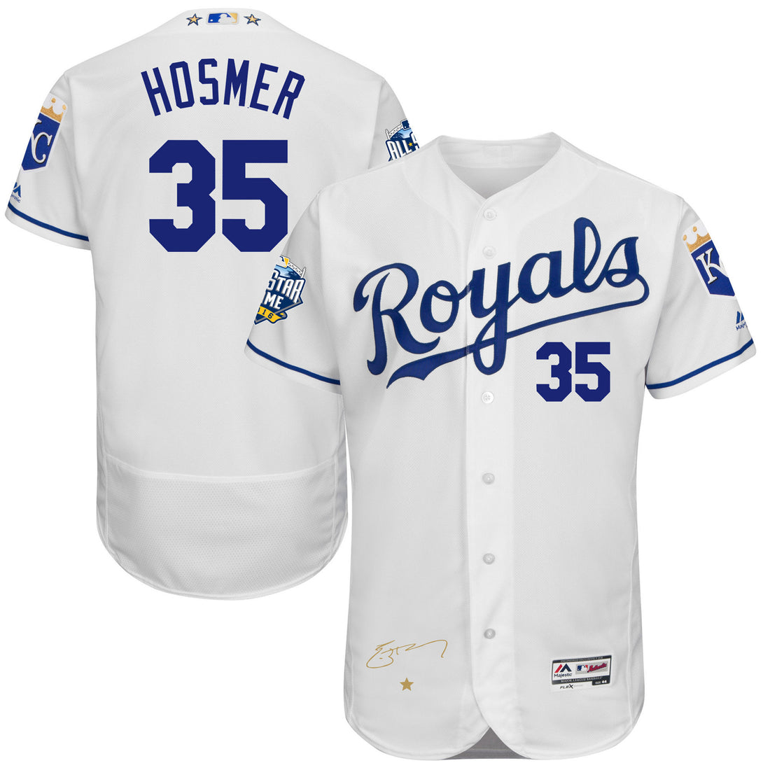 Eric Hosmer Kansas City Royals white All-Star jersey