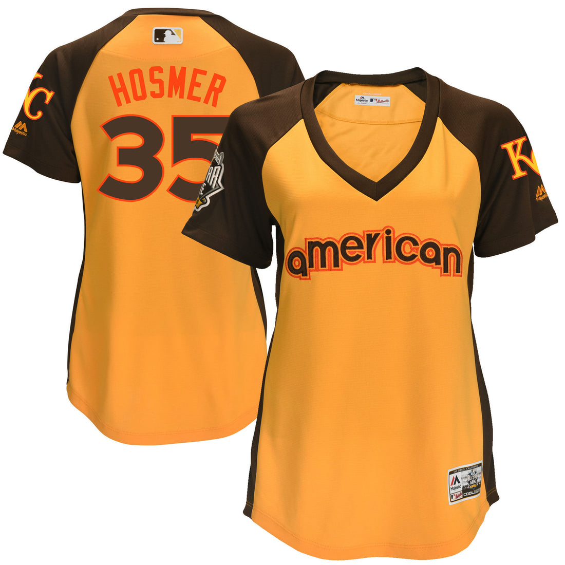 Eric Hosmer Kansas City Royals yellow All-Star jersey