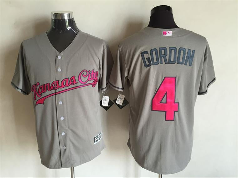 Alex Gordon Kansas City Royals grey jersey