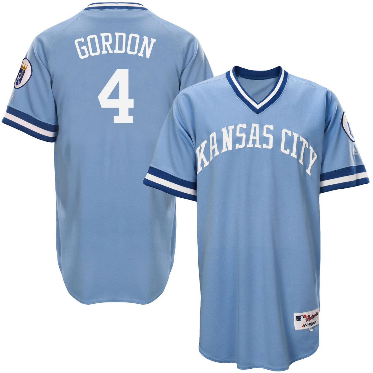 Alex Gordon Kansas City Royals blue Throwback jersey
