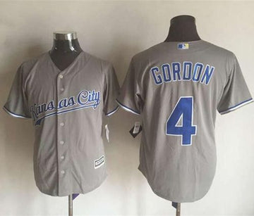 Alex Gordon New Kansas City Royals grey jersey