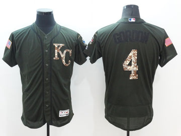 Alex Gordon Kansas City Royals olive jersey