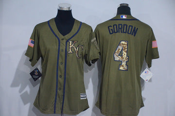 Alex Gordon Kansas City Royals olive jersey