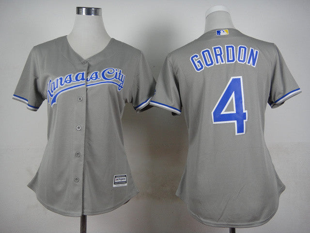 Gordon Kansas City Royals grey jersey