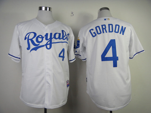 Gordon Kansas City Royals white jersey