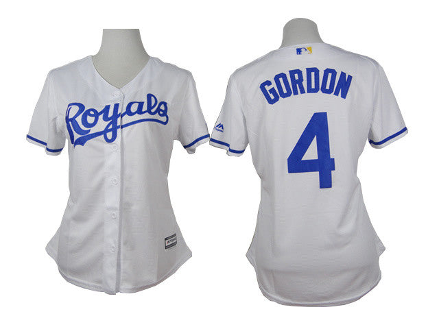 Gordon Kansas City Royals white jersey