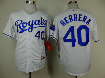 Herrera Kansas City Royals white jersey