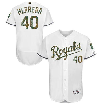 Kelvin Herrera Kansas City Royals white Authentic jersey