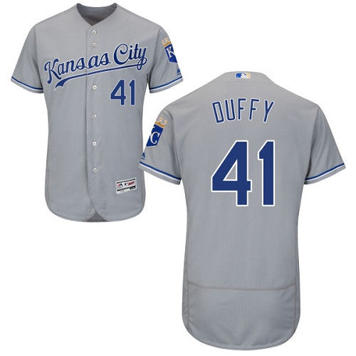 Danny Duffy Kansas City Royals gray jersey