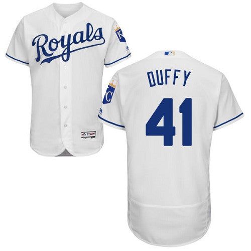Danny Duffy Kansas City Royals white jersey