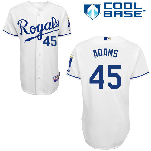 Adams Kansas City Royals white jersey