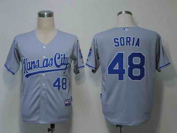 Soria Kansas City Royals grey jersey