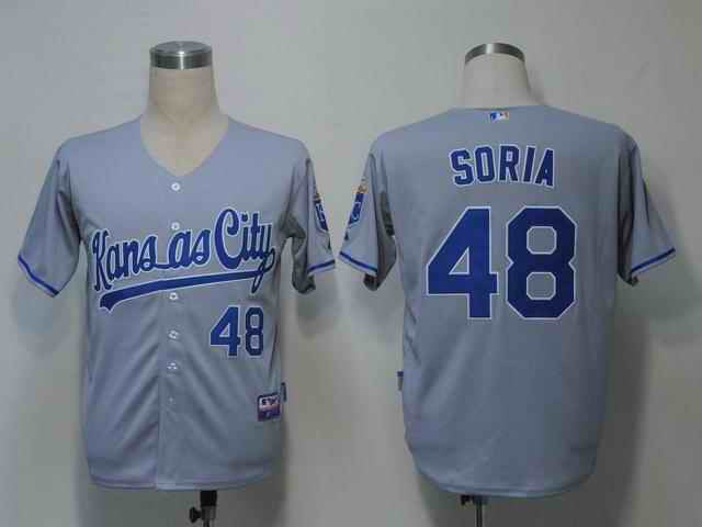 Soria Kansas City Royals grey jersey