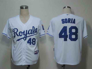 Soria White Kansas City Royals blue jersey