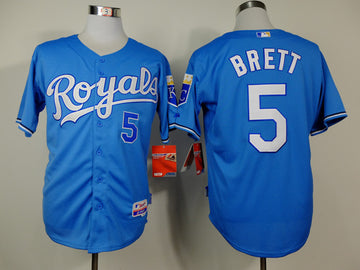 Brett Kansas City Royals blue jersey