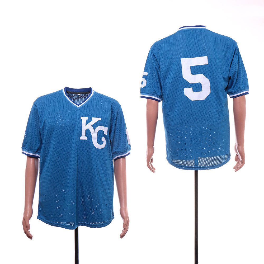 George Brett Kansas City Royals blue jersey