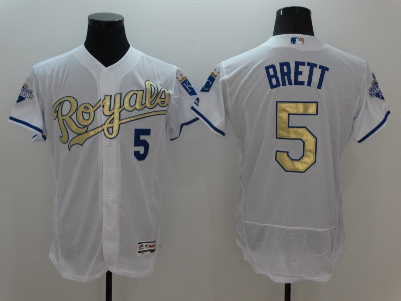 George Brett Kansas City Royals white jersey