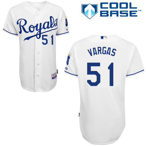 Vargas Kansas City Royals white jersey