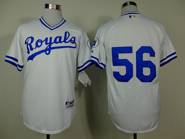 Holland Kansas City Royals white Throwback jersey