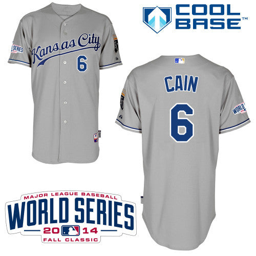 Cain Kansas City Royals grey jersey