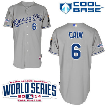 Cain Kansas City Royals grey jersey