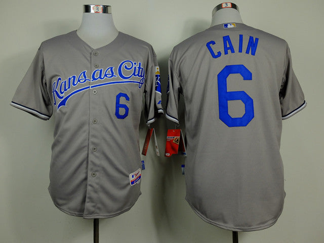 Cain Kansas City Royals grey jersey