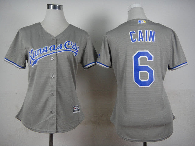 Cain Kansas City Royals grey jersey