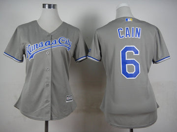 Cain Kansas City Royals grey jersey