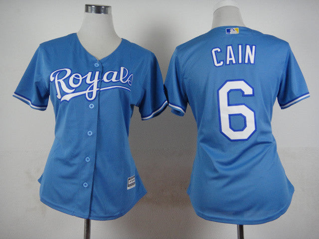 Cain Kansas City Royals blue jersey