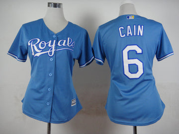 Cain Kansas City Royals blue jersey