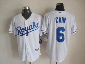 Cain Kansas City Royals white jersey