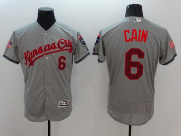 Lorenzo Cain Kansas City Royals grey Fashion jersey